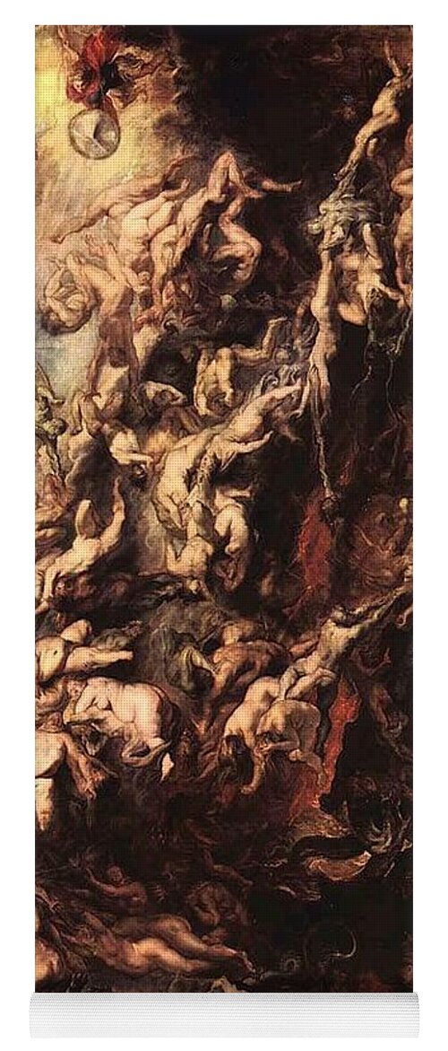 Fall Yoga Mat featuring the painting The Fall of the Damned by Peter Paul Rubens
