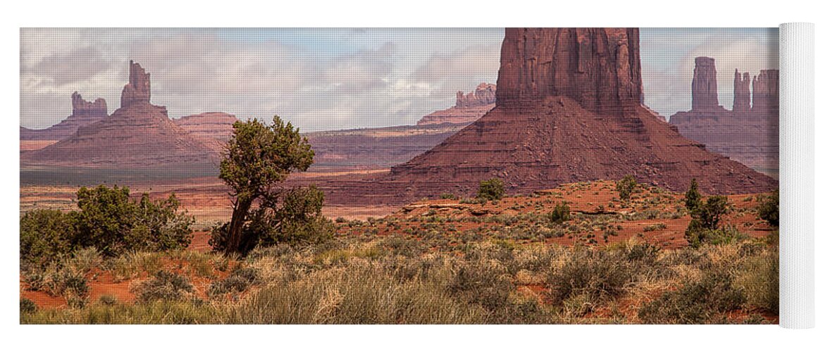 Red Rocks Yoga Mat featuring the photograph The Valley Floor by Jim Garrison