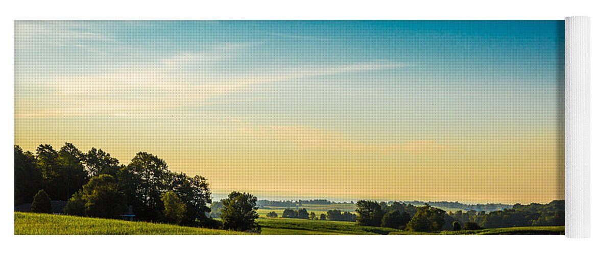 Agriculture Yoga Mat featuring the photograph Tug Hill Sunrise #2 by Roger Monahan
