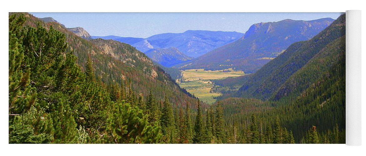 Estes Park Yoga Mat featuring the photograph Valley View #1 by Julie Lueders 