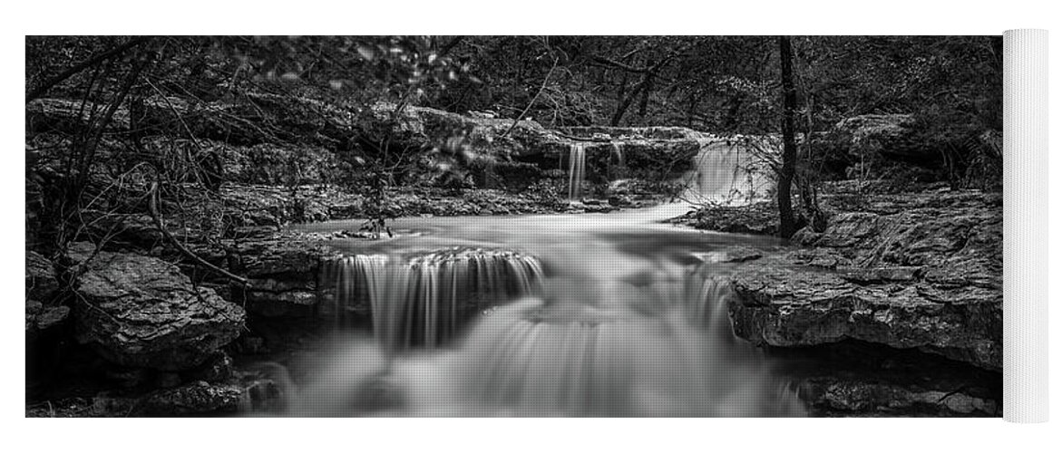 Waterfall Yoga Mat featuring the photograph Waterfall in Austin Texas by Todd Aaron
