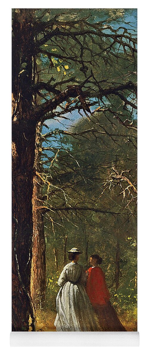 Winslow Homer Yoga Mat featuring the painting Waverly Oaks by Winslow Homer