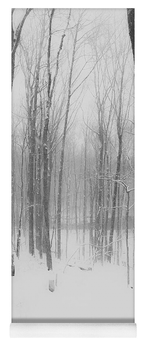 Winter Yoga Mat featuring the photograph Winter Camp #2 by Michael Hills