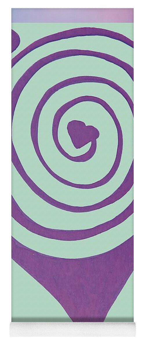 Heart Yoga Mat featuring the photograph Zen Heart Labyrinth Path #1 by Mars Besso