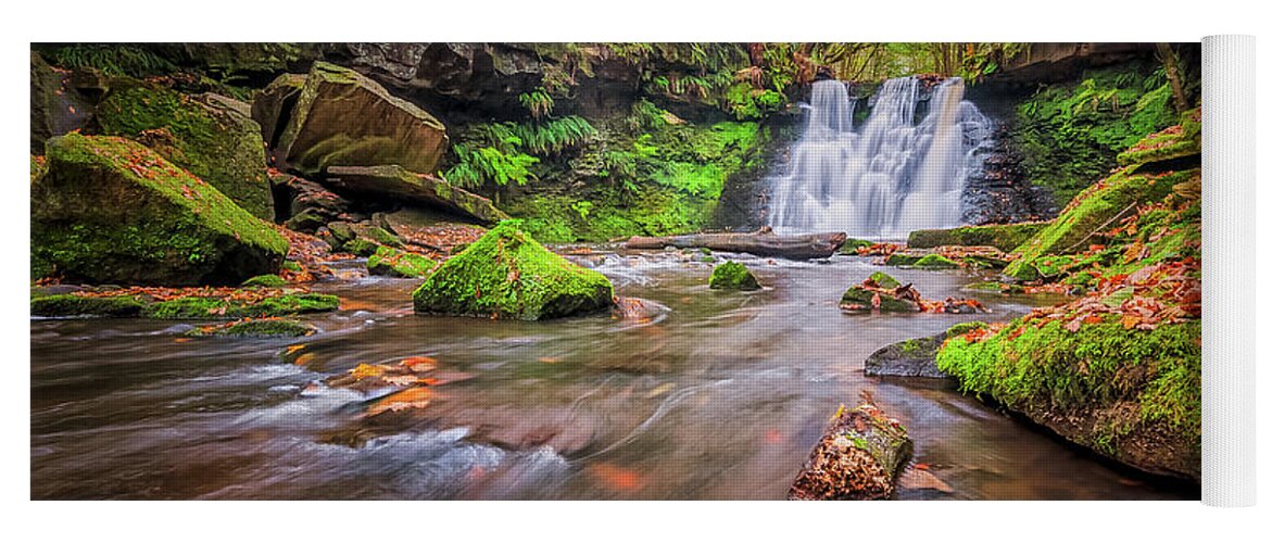 Waterfall Yoga Mat featuring the photograph Goit Stock Waterfall #9 by Mariusz Talarek