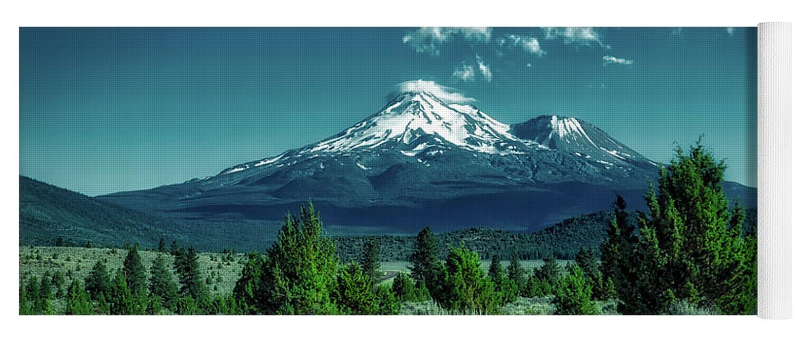 Mount Shasta Yoga Mat featuring the photograph Mount Shasta #10 by Mountain Dreams
