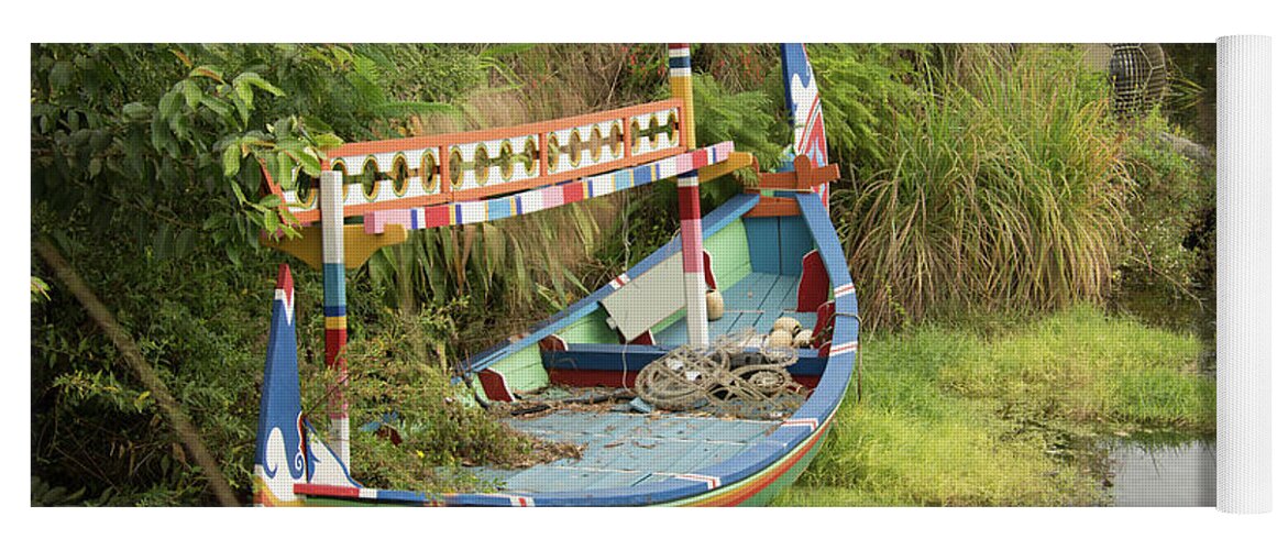 Shaman Boat Yoga Mat featuring the photograph 10715 Boat by Pamela Williams