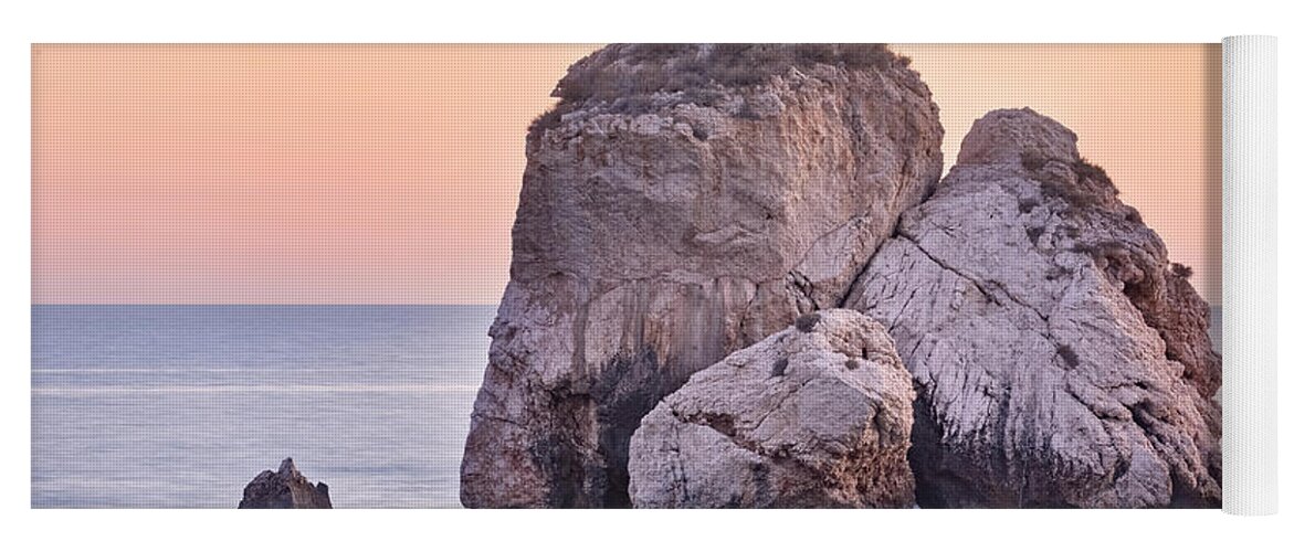 Petra Tou Romiou Yoga Mat featuring the photograph Aphrodite's Rock - Cyprus #13 by Joana Kruse