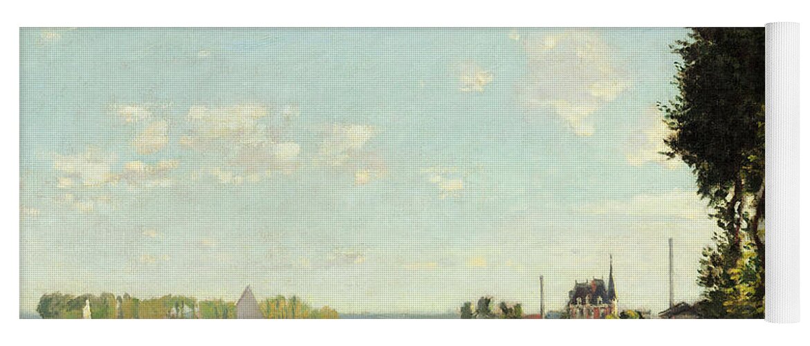Argenteuil Yoga Mat featuring the painting Argenteuil #14 by Claude Monet