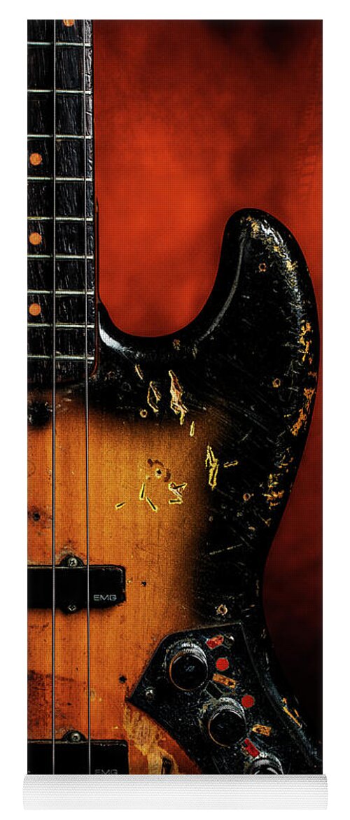 Fender Jazz Bass Yoga Mat featuring the photograph 14.1834 011.1834c Jazz Bass 1969 Old 69 #141834 by M K Miller