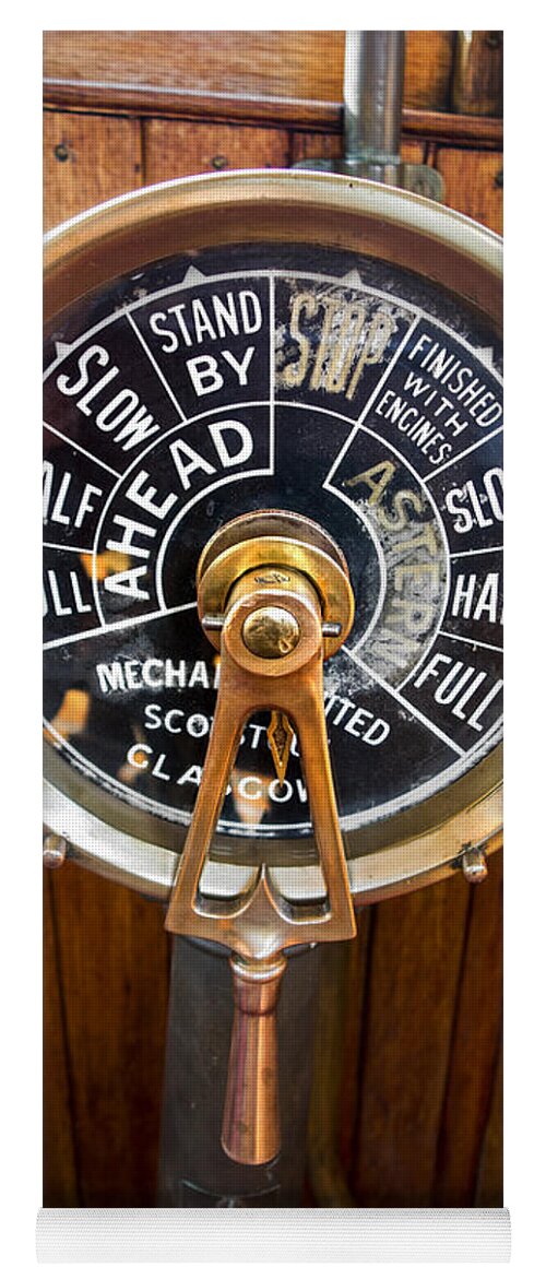 Engine Order Telegraph Yoga Mat featuring the photograph 150915p242 by Arterra Picture Library