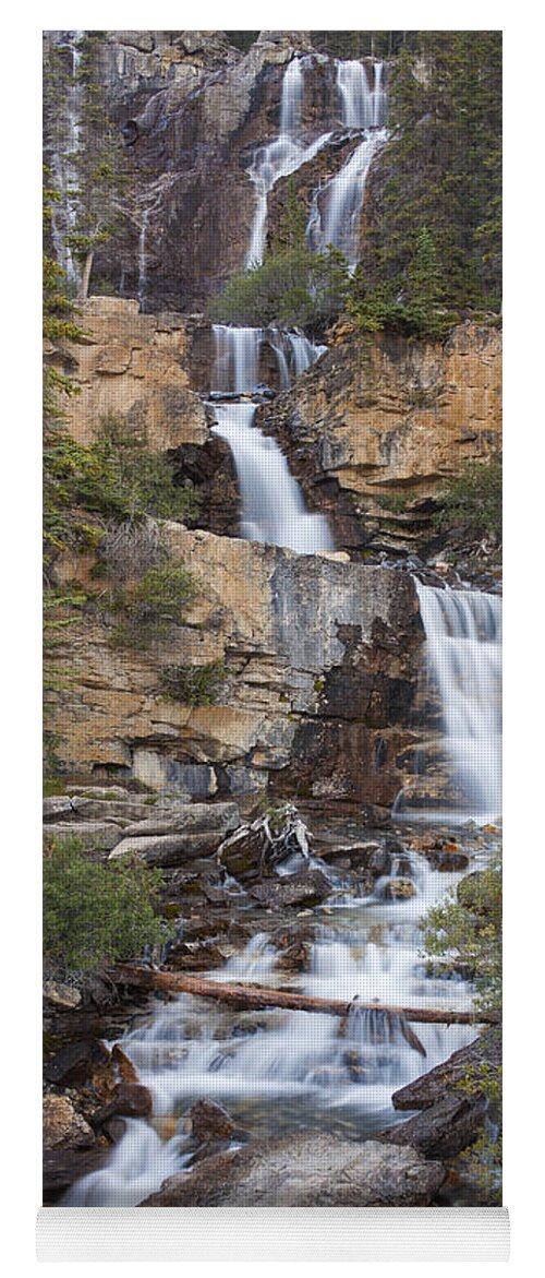Tangle Creek Falls Yoga Mat featuring the photograph 151124p042 by Arterra Picture Library