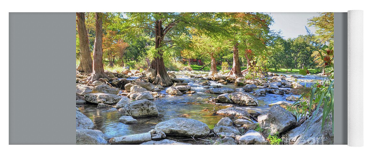 Rocks Yoga Mat featuring the photograph Guadalupe River #9 by Savannah Gibbs