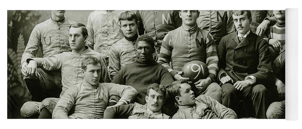 1891 Michigan Wolverines Football Team Yoga Mat featuring the photograph 1891 Michigan Wolverines Football Team by Jon Neidert