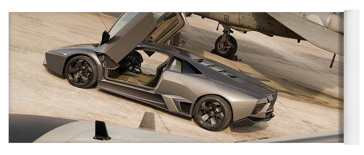 Lamborghini Yoga Mat featuring the photograph Lamborghini #19 by Jackie Russo