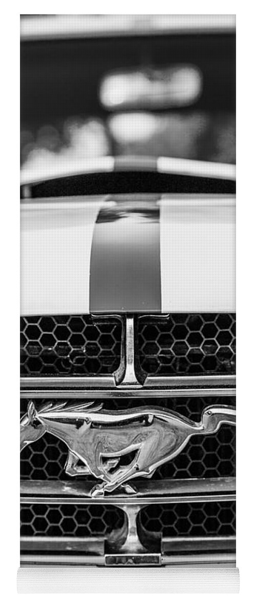 Pony Yoga Mat featuring the photograph 1965 Mustang by Karol Livote