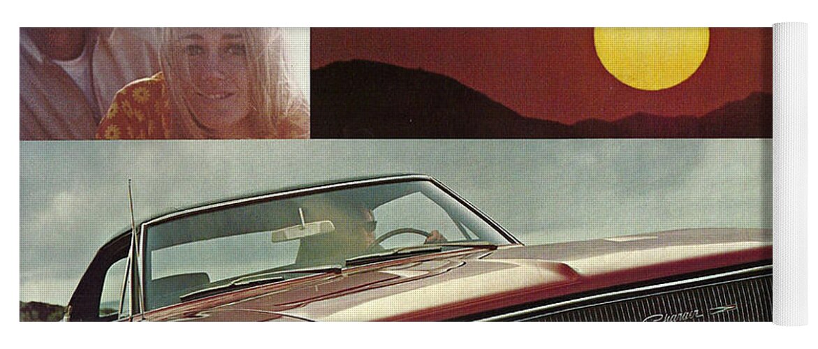 1968 Dodge Charger Brochure P1 Yoga Mat featuring the photograph 1968 Dodge Charger Brochure P1 by Vintage Collectables