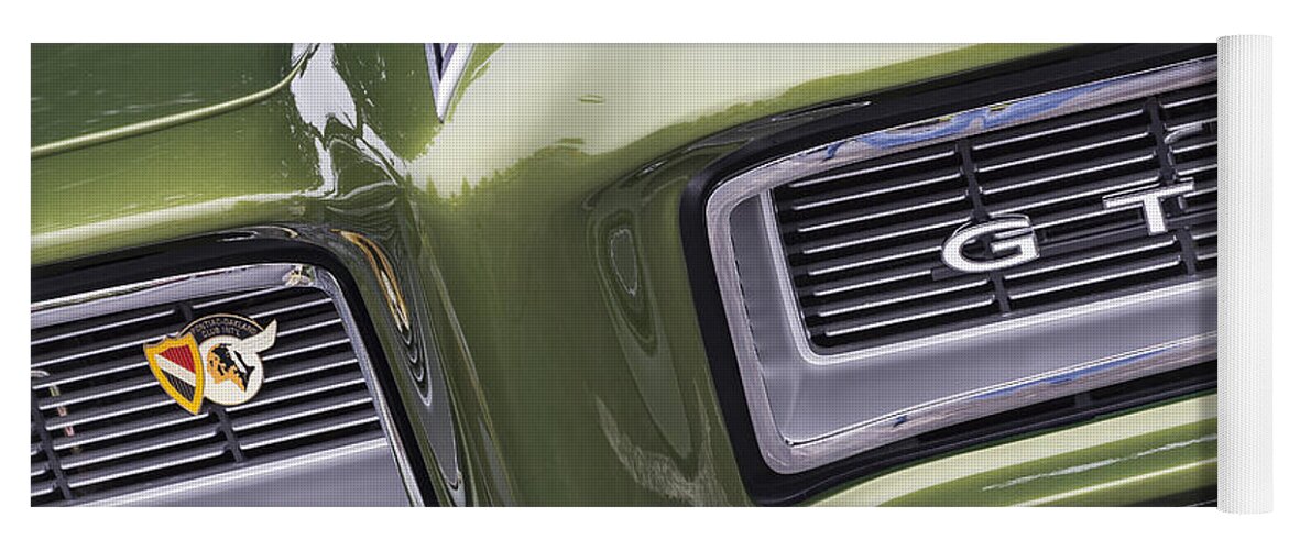 Pontiac Yoga Mat featuring the photograph 1968 GTO Grille by Dennis Hedberg