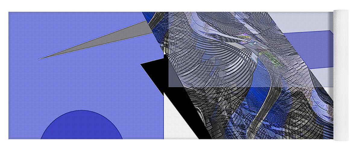 Abstract Yoga Mat featuring the digital art Abstract #40 #2 by Iris Gelbart