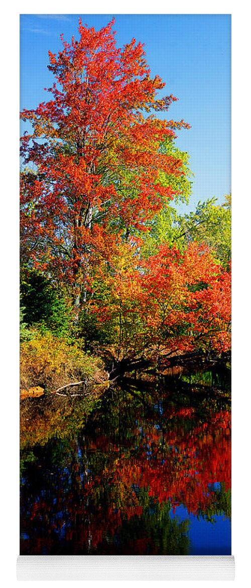 Adirondack Mts. Yoga Mat featuring the photograph Autumn Splendor #2 by Frank Houck