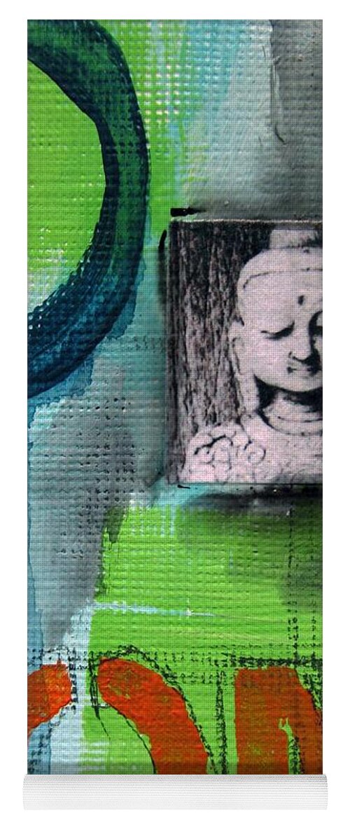 Buddha Yoga Mat featuring the painting Buddha #2 by Linda Woods