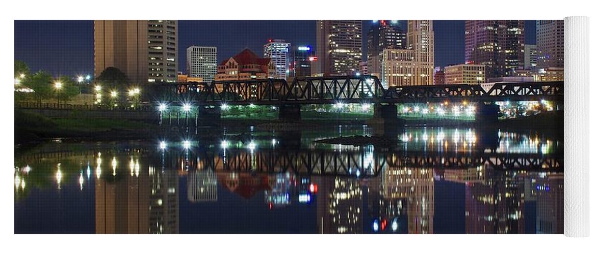 Columbus Yoga Mat featuring the photograph Columbus Ohio #2 by Frozen in Time Fine Art Photography