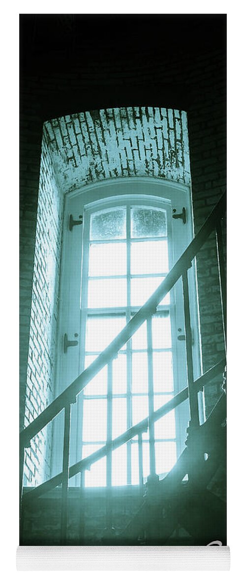 Corolla Yoga Mat featuring the photograph Light Through The Currituck Window - Text by Joni Eskridge
