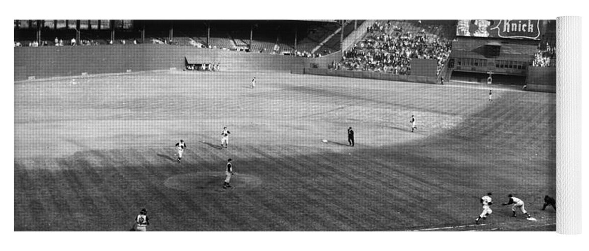 1957 Yoga Mat featuring the photograph New York Polo Grounds #4 by Granger