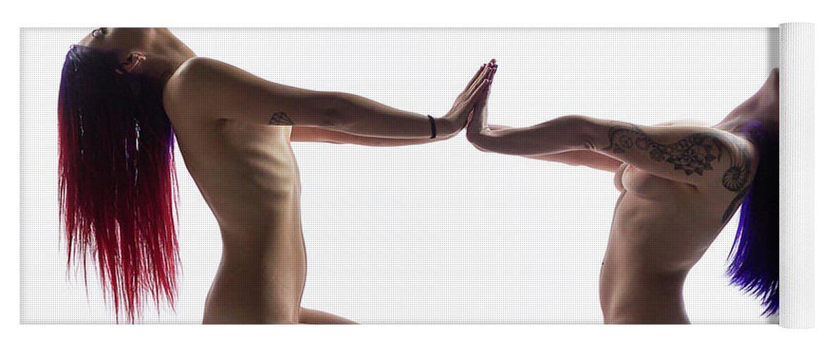 Sexy Yoga Mat featuring the photograph Nude #2 by La Bella Vita Boudoir
