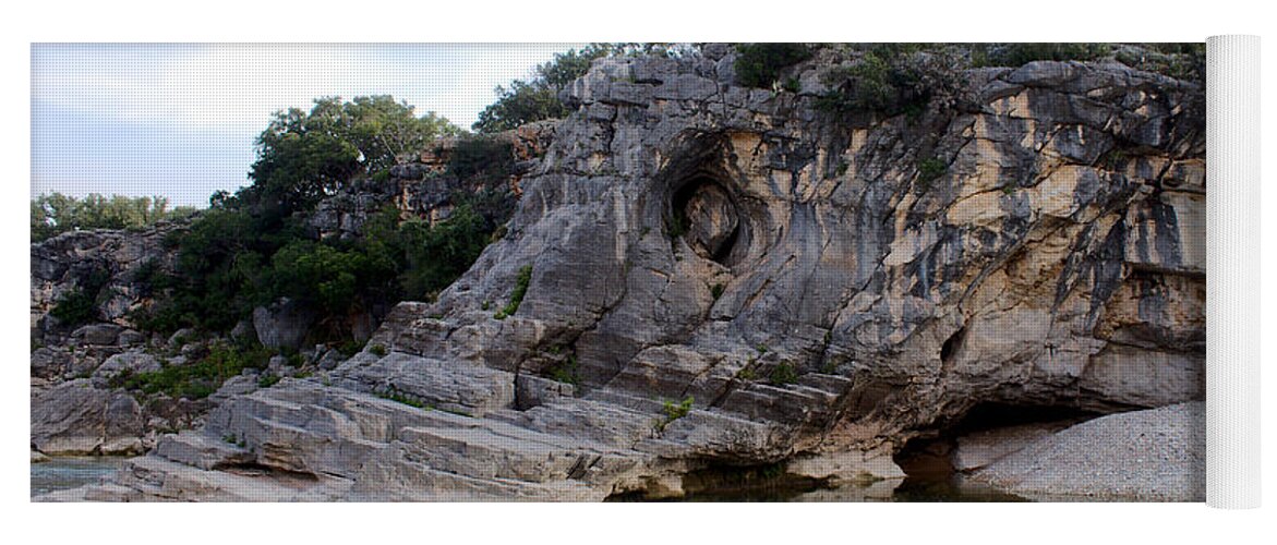 James Smullins Yoga Mat featuring the photograph Pedernales falls #3 by James Smullins