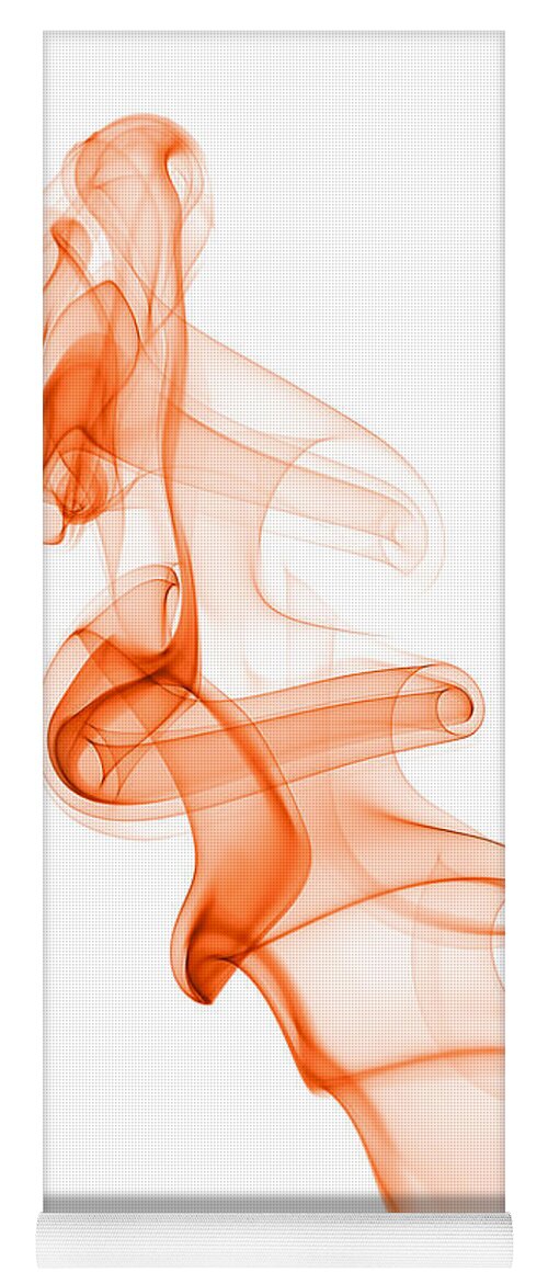 Abstract Yoga Mat featuring the photograph smoke III by Joerg Lingnau
