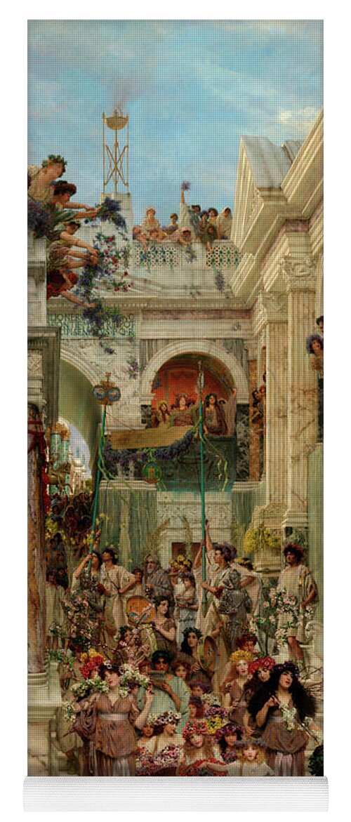 Spring Yoga Mat featuring the painting Spring #2 by Sir Lawrence Alma-Tadema