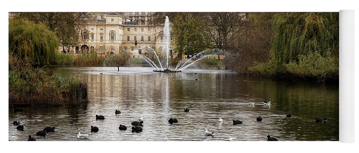 Park Yoga Mat featuring the photograph St James Park #2 by Shirley Mitchell