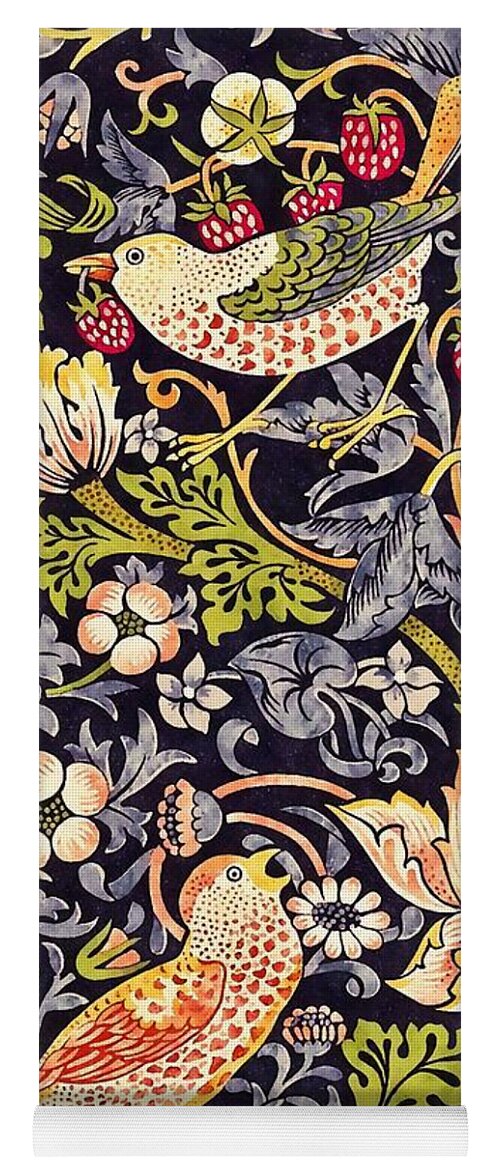 William Morris Yoga Mat featuring the painting Strawberry Thief #2 by William Morris