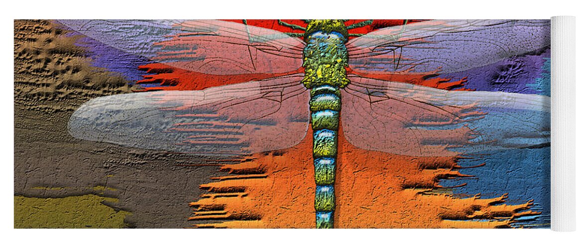 Beasts Yoga Mat featuring the photograph The Legend Of Emperor Dragonfly #2 by Serge Averbukh