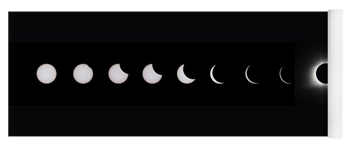 Eclipse Yoga Mat featuring the photograph 2017 Solar Eclipse Series by Paul Rebmann