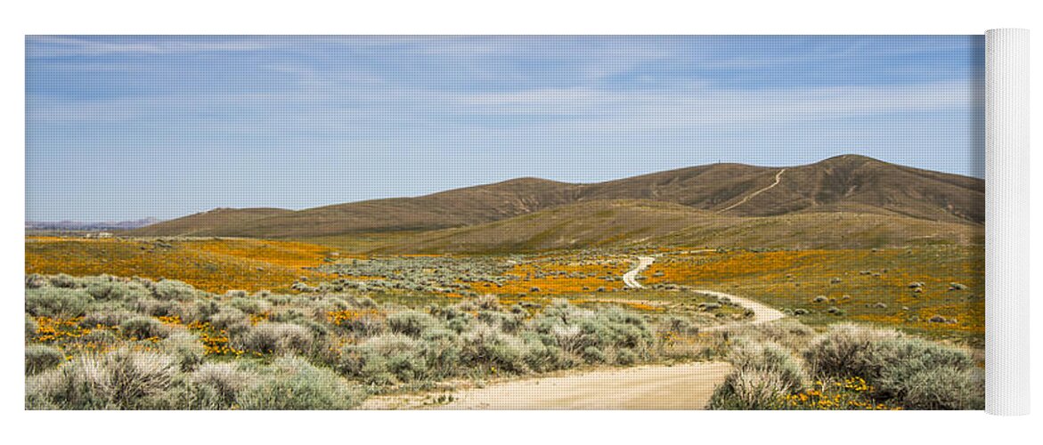Antelope Valley Yoga Mat featuring the photograph Antelope Valley Poppy Reserve #22 by Beth Taylor