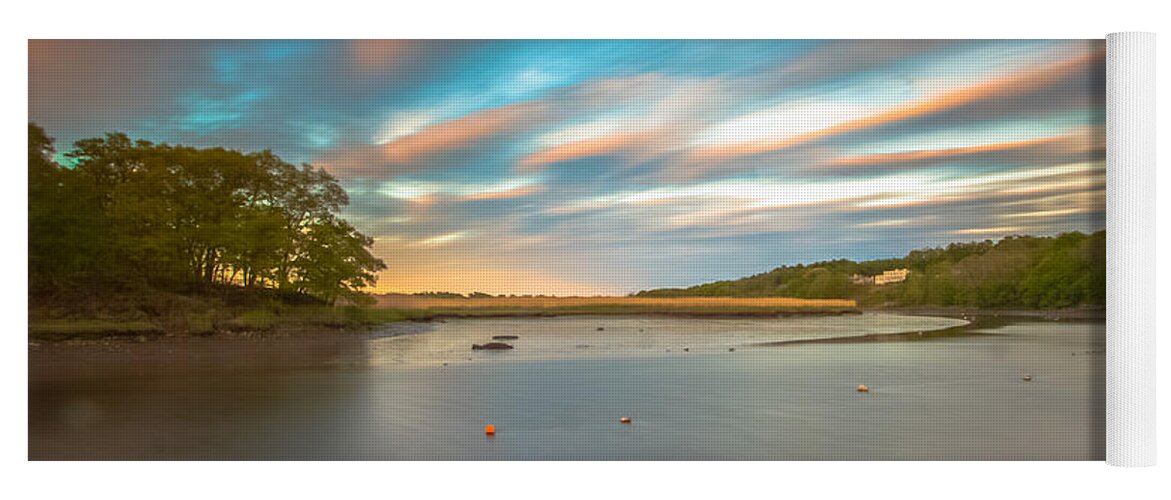 Milton Landing Yoga Mat featuring the photograph 25 seconds of Sunset by Brian MacLean