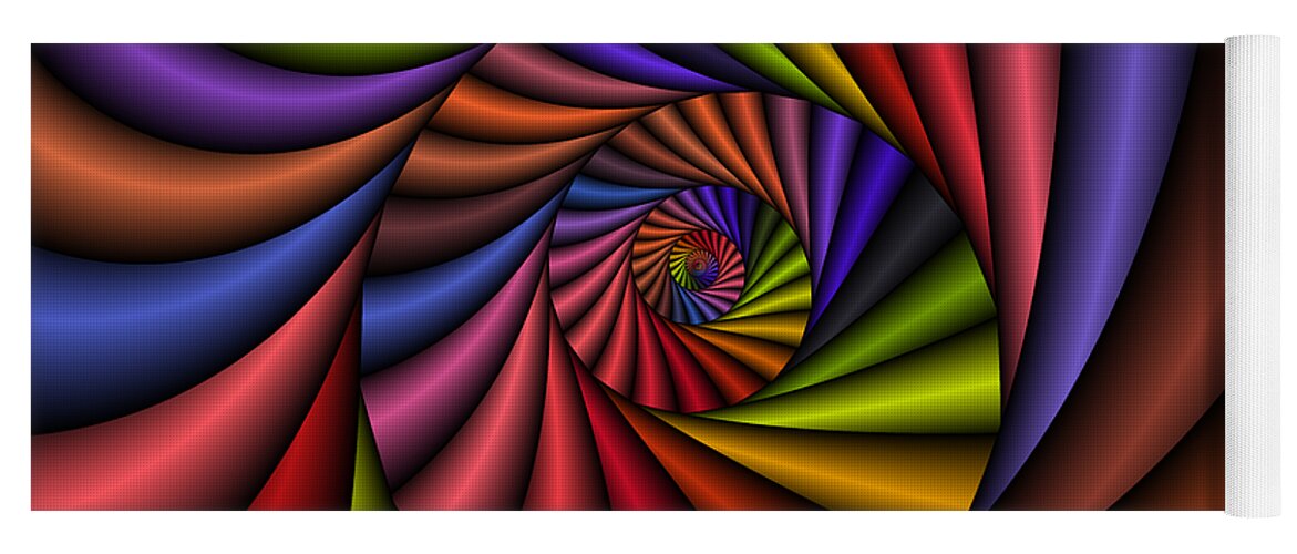 Abstract Yoga Mat featuring the digital art 2X1 Abstract 431 by Rolf Bertram