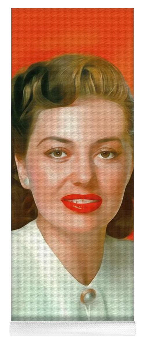 Cyd Yoga Mat featuring the painting Cyd Charisse, Vintage Movie Star #3 by Esoterica Art Agency