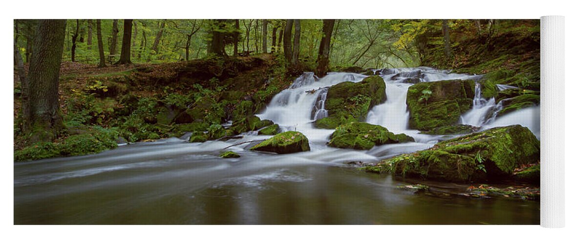 Waterfall Yoga Mat featuring the photograph Selkefall, Harz #3 by Andreas Levi
