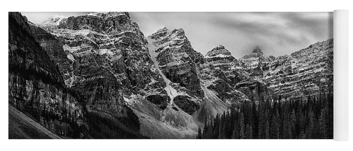 Moraine Lake Yoga Mat featuring the photograph First Snow #4 by Robert Fawcett