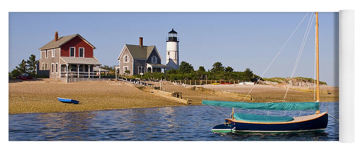 Sandy Neck Yoga Mat featuring the photograph Sandy Neck Lighthouse #2 by Charles Harden