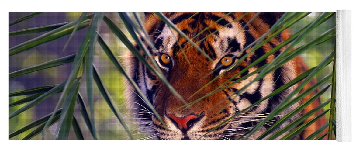 Tiger Yoga Mat featuring the photograph Tiger #4 by Jackie Russo