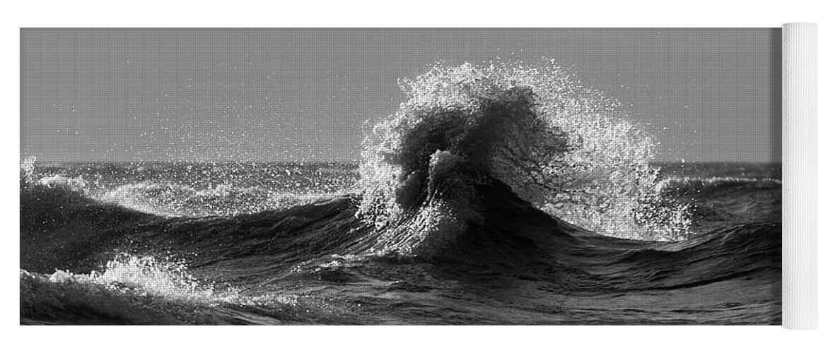 Lake Erie Yoga Mat featuring the photograph Lake Erie Waves #5 by Dave Niedbala
