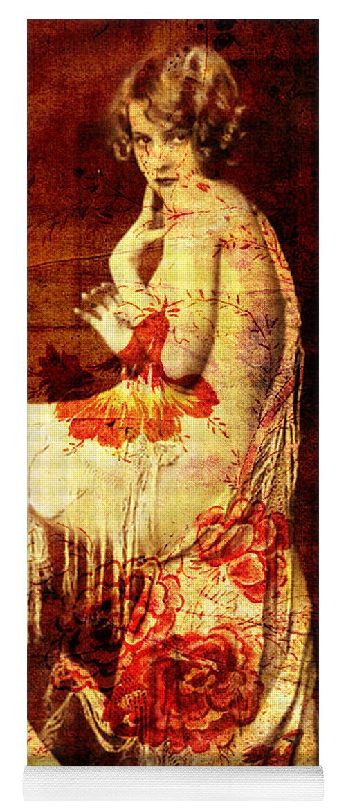 Nostalgic Seduction Yoga Mat featuring the photograph Winsome Woman #34 by Chris Andruskiewicz