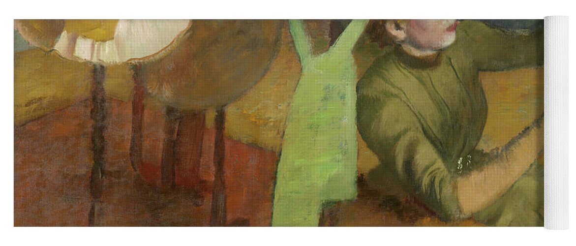 Degas Yoga Mat featuring the painting The Millinery Shop by Edgar Degas