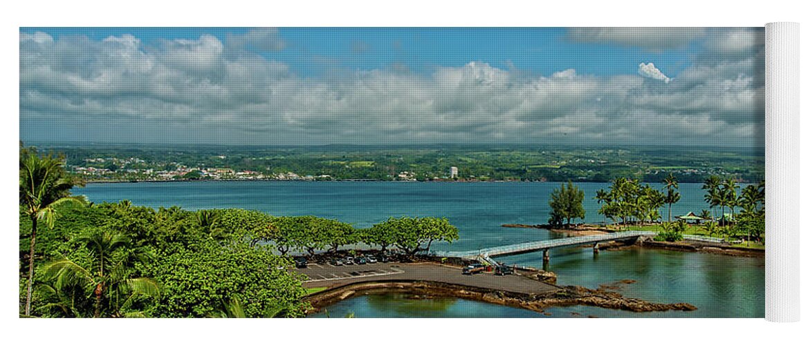 Christopher Holmes Photography Yoga Mat featuring the photograph A Beautiful Day Over Hilo Bay by Christopher Holmes