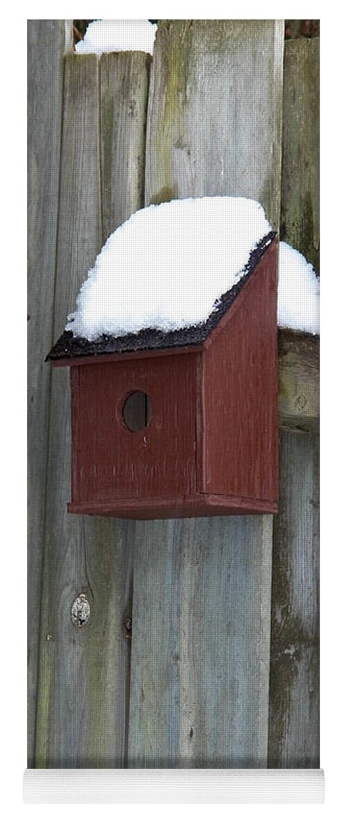 Birdhouse Yoga Mat featuring the photograph A Birdhouse to Live In by Corinne Elizabeth Cowherd