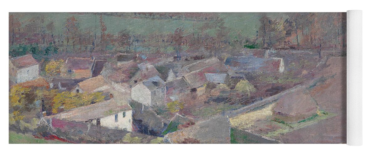 Theodore Robinson Yoga Mat featuring the painting A Bird's-Eye View by Theodore Robinson